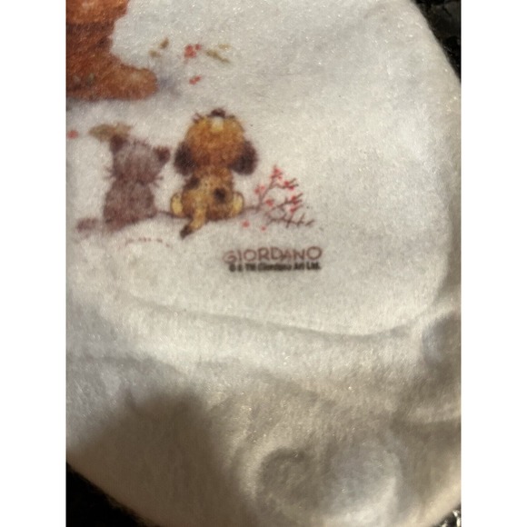 Vintage Giordano Felt Christmas Stocking Santa & Friends Giordano Arts Ltd - Picture 4 of 4